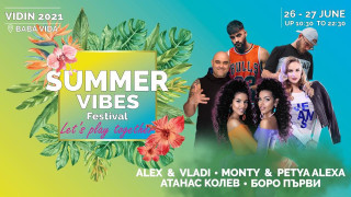 Атанас Колев, Боро Първи, Петя Алекса, Монти, Алекс и Влади на Summer Vibes Festival във Видин