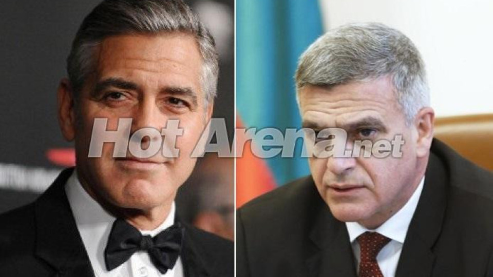 Служебният премиер Стефан Янев - двойник на Джордж Клуни