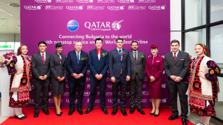Кацна първият самолет на Qatar Airways по директната линия Доха-София