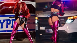 Диона няма страх от ченгетата (Брутални кадри за възрастни)