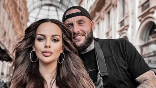 Сузанита на разходка в Милано, преди да роди