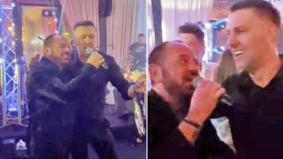Кръстаич пие ракия и пее с Миле Китич (СНИМКИ)