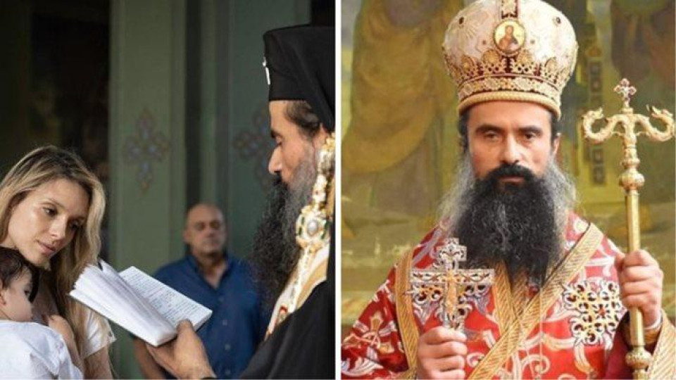 Новият патриарх Даниил кръщава сина на Луиза Григорова (Снимки)