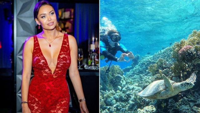 До дълбините на Червено море се гмурна най сексапиланата ни гимнастичка