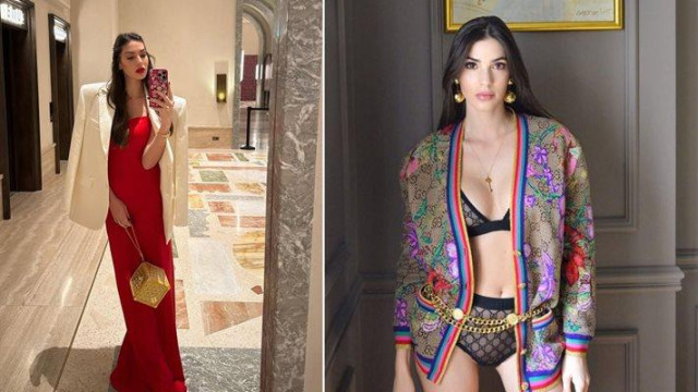 Облечена в дълга огненочервена рокля някогашната Мис България Ваня Пенева