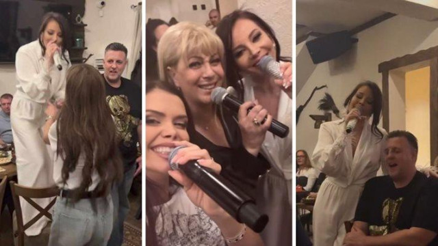 Попфолк певицата Емилия чукна 43 г с голям купон в