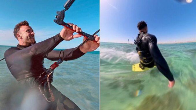 Напълно щастлив вече изглежда Валери Григоров Здравенякът който дълго време