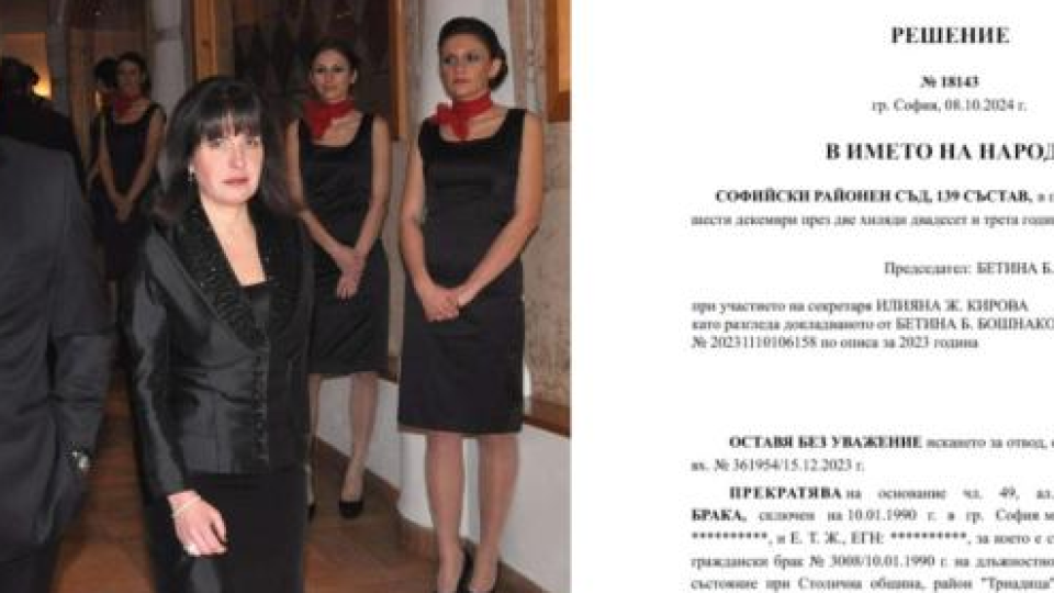 Жени Живкова обжалва развода! (Мъжът й подал молбата преди 2 години)