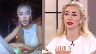 Нети се масажира в самолет