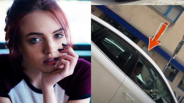 Младата актриса прави опит да спаси животинчето но не успява
Анна