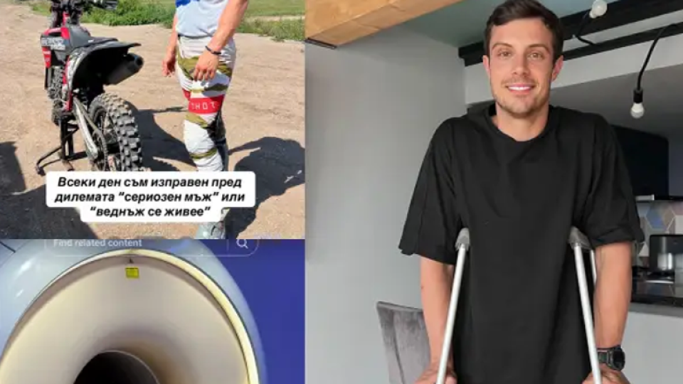 Филип Буков след поредната катастрофа: Моторът мина през крака ми