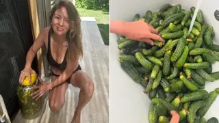 Вики Терзийска прави зимнина по бански