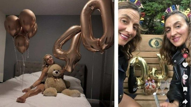 Докато едната празнува в лукс с балони и мечета другите