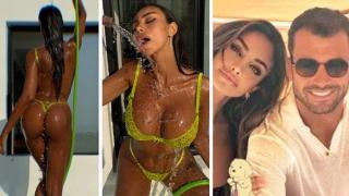 Бившата на Гришо се къпе с маркуч