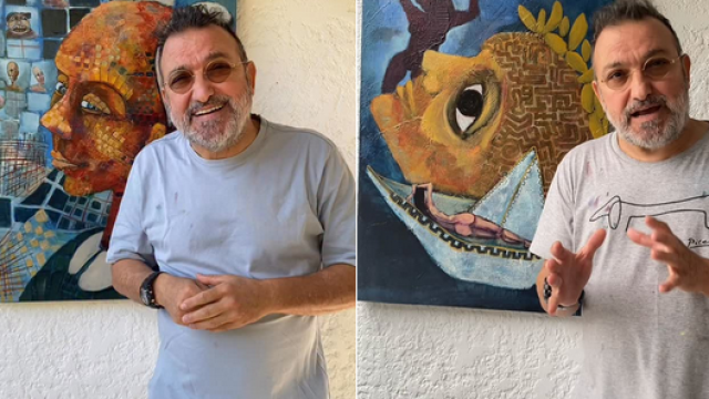 Васил Василев Зуека се захвана да рисува как митична царица съгрешава