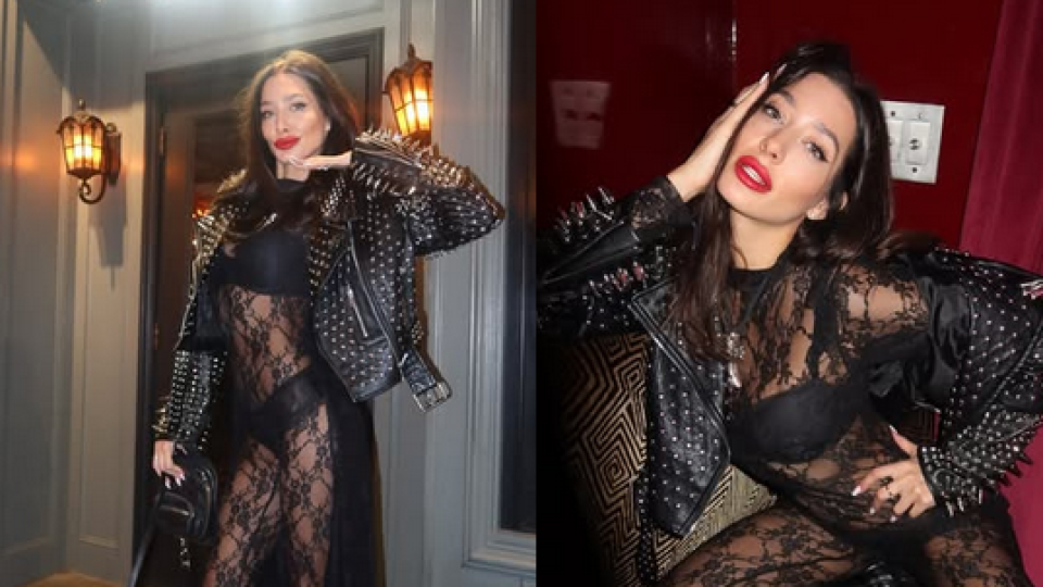 Александра Тюркмен по дантели и шипове в Ню Йорк (Горещи снимки)