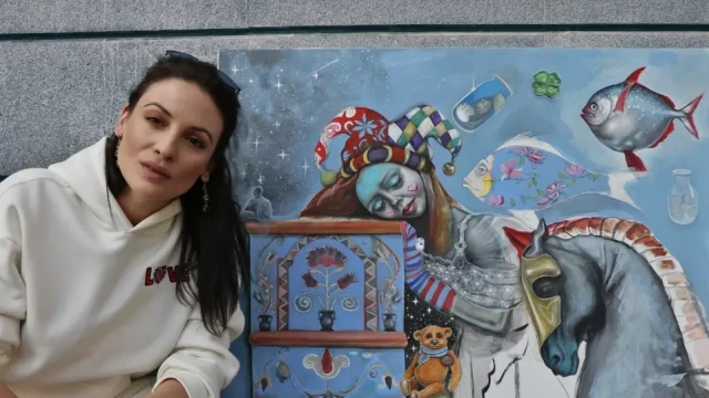 Актрисата която показа и своя талант на художник Диана Димитрова