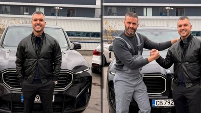 На чисто нов мощен автомобил се качи бившият футболен национал