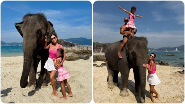 На семейната почивка в Тайланд е щерката на Преслава