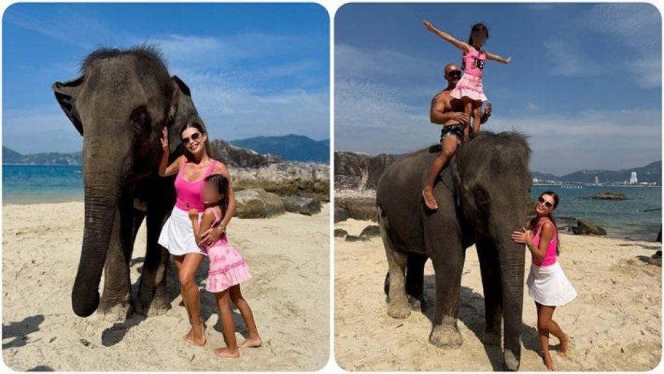 Паола на Преслава яхна слон