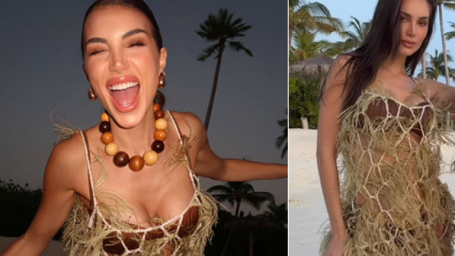 Александра Богданска отново събира погледите в оскъдно облекло този път