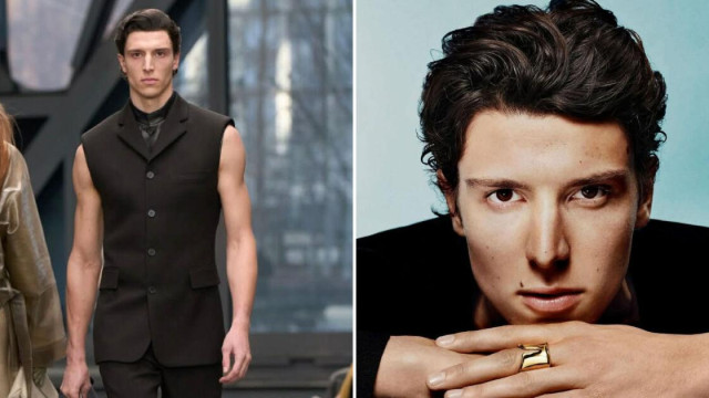 Люси Димитров дефилира за Келвин Клайн