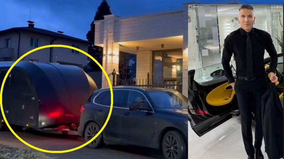 Пуснаха ВИДЕО как извозват СУПЕР РЕДКИЯ автомобил на Ваньо Алексиев до дома му (+КАДРИ)