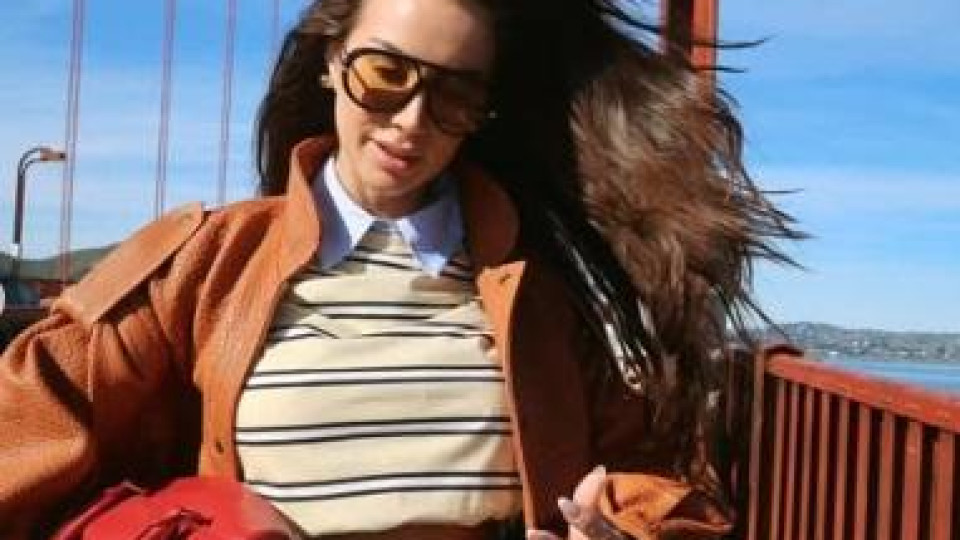 Алекс Богданска на моста Голдън Гейт