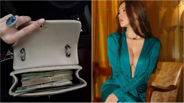 Санта Китана напълни чантата с пачки