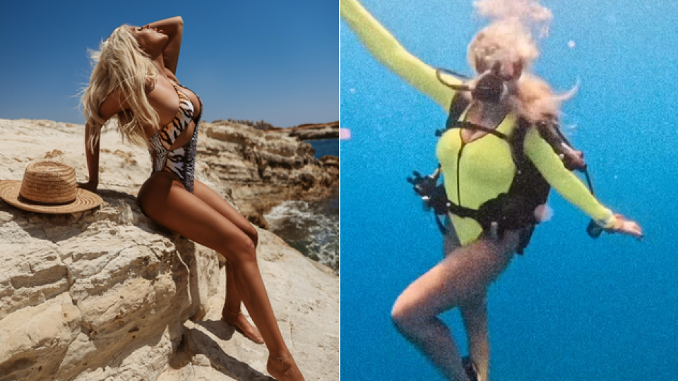 Андреа лице в лице с акули в Червено море – ето какво се случи под водата! ВИДЕО