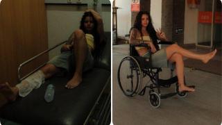 Валерия захвърли патериците след инцидента в Бали