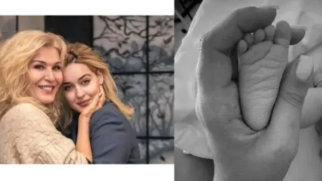 Щерката на Гала показа как ражда (СНИМКИ)