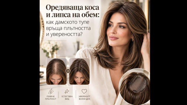 Оредяваща коса и липса на обем: как дамското тупе връща плътността и увереността?